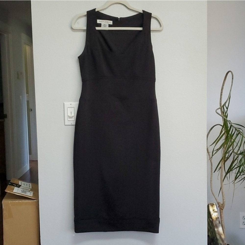 Maggie London black scuba dress